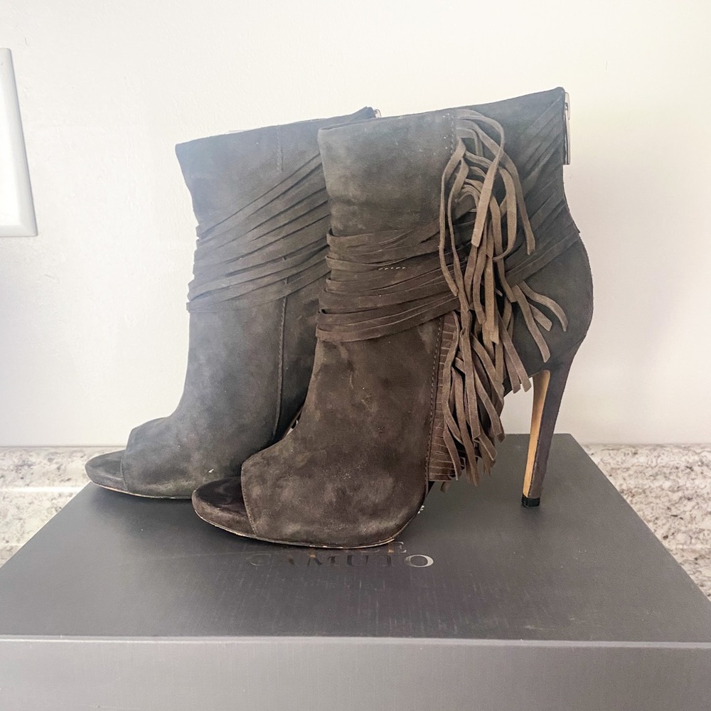 Vince Camuto peep toe bootie